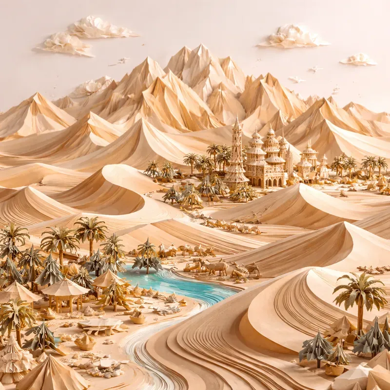 Landscapes Crafted From Folded Worlds