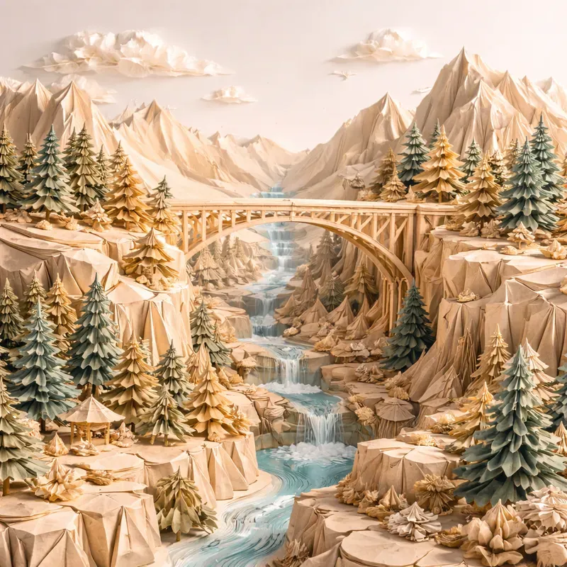 Landscapes Crafted From Folded Worlds