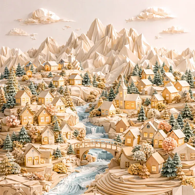 Landscapes Crafted From Folded Worlds