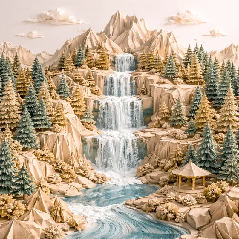 Landscapes Crafted From Folded Worlds