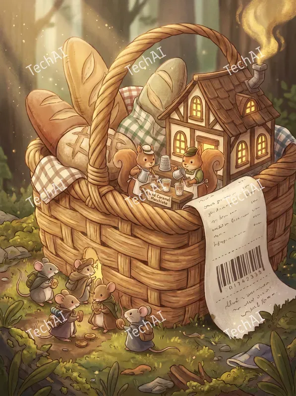 Vintage Coffee Receipt Illustrations