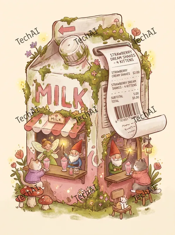Vintage Coffee Receipt Illustrations