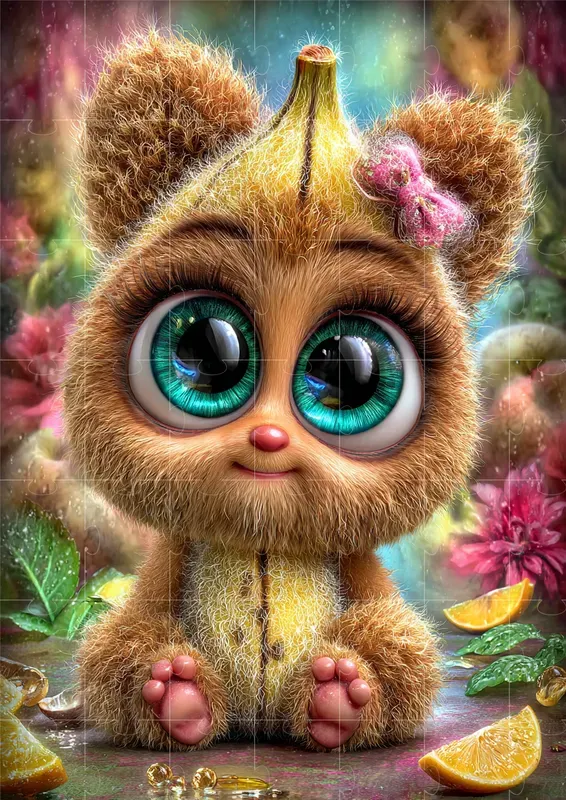 Cute Fruit Creature Illustrations