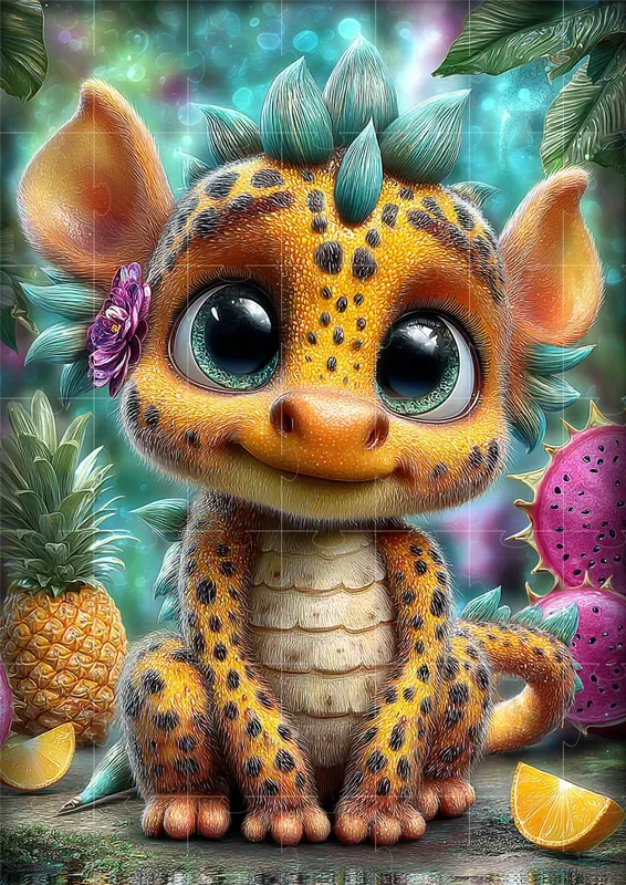 Cute Fruit Creature Illustrations