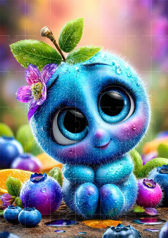Cute Fruit Creature Illustrations
