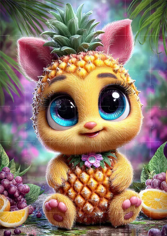 Cute Fruit Creature Illustrations
