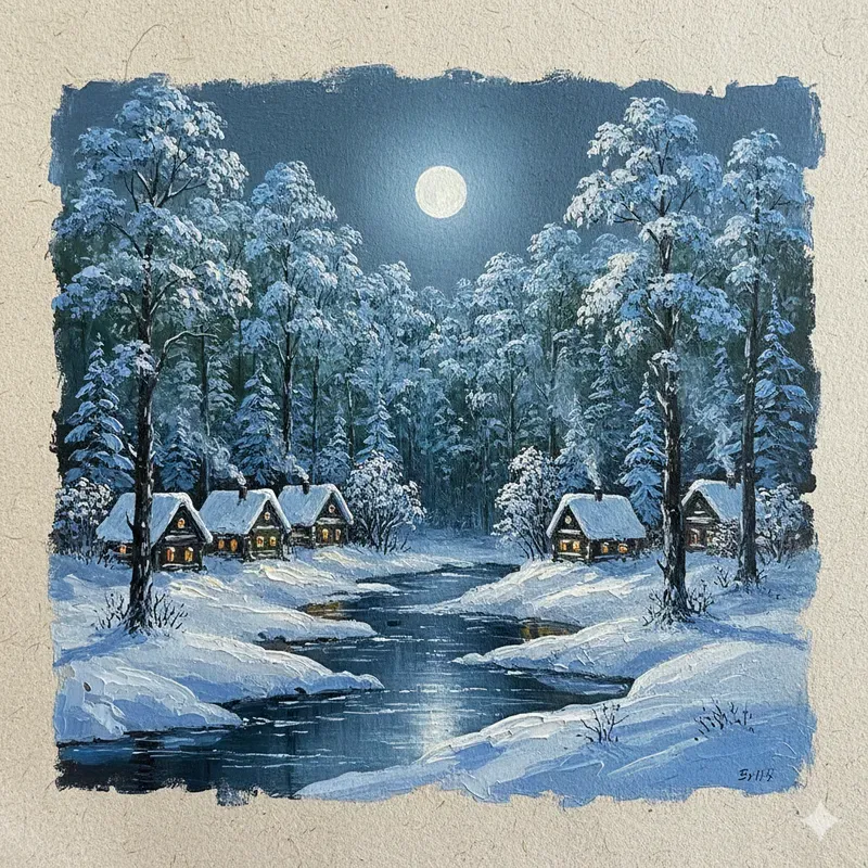 Cinematic Oil Painting Scenes