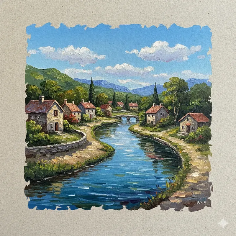 Cinematic Oil Painting Scenes