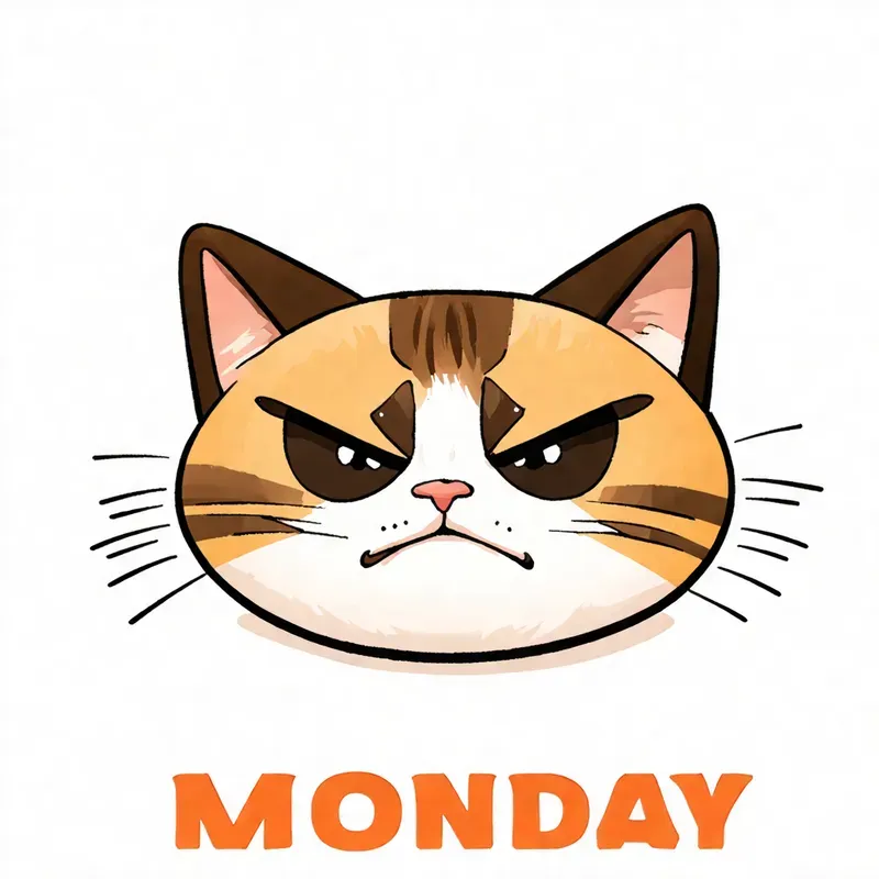 Grumpy Animal Meme Illustrations