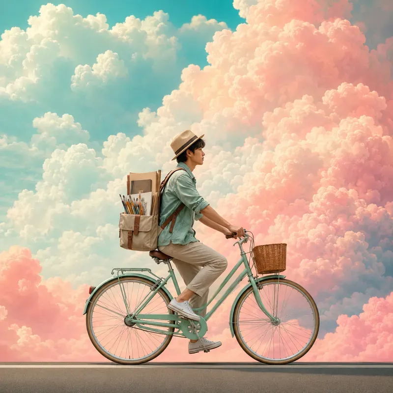 Surreal Cloud Journey Scenes
