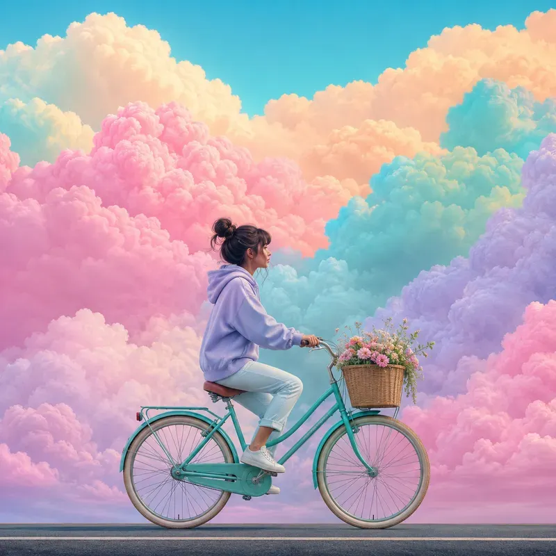 Surreal Cloud Journey Scenes