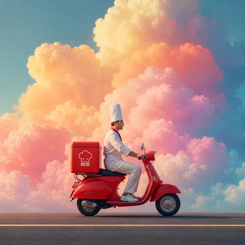 Surreal Cloud Journey Scenes