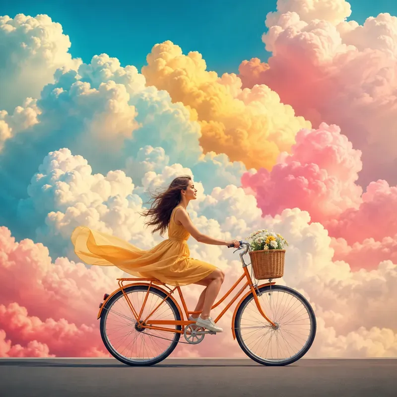 Surreal Cloud Journey Scenes
