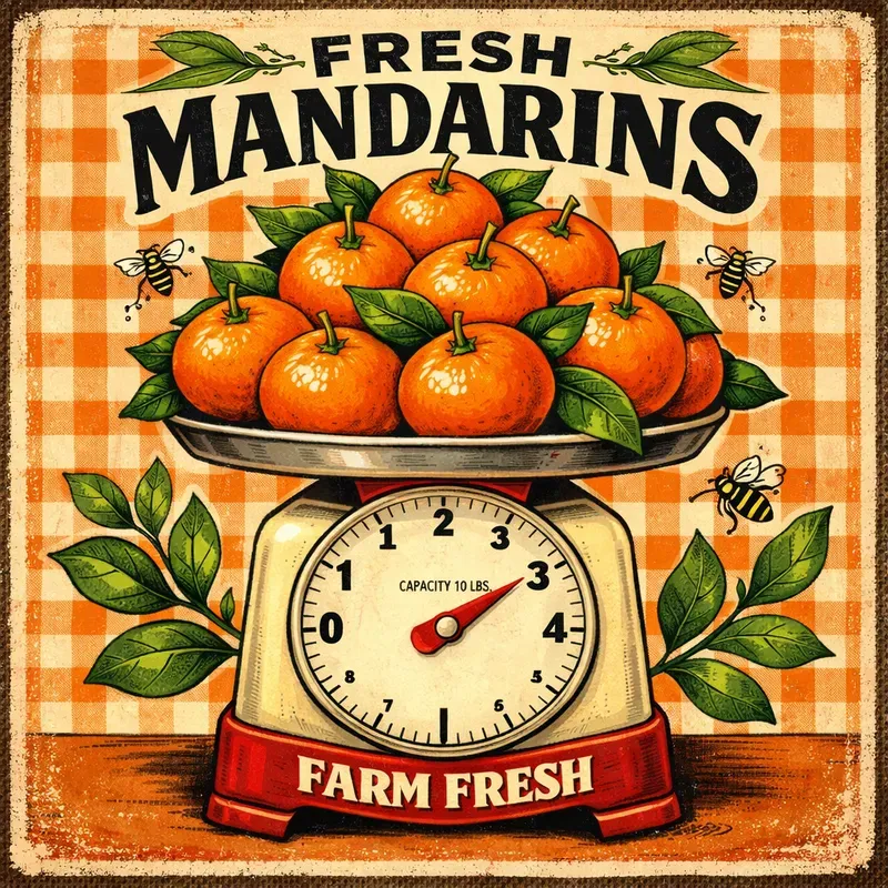 Vintage Farm Fruit Posters