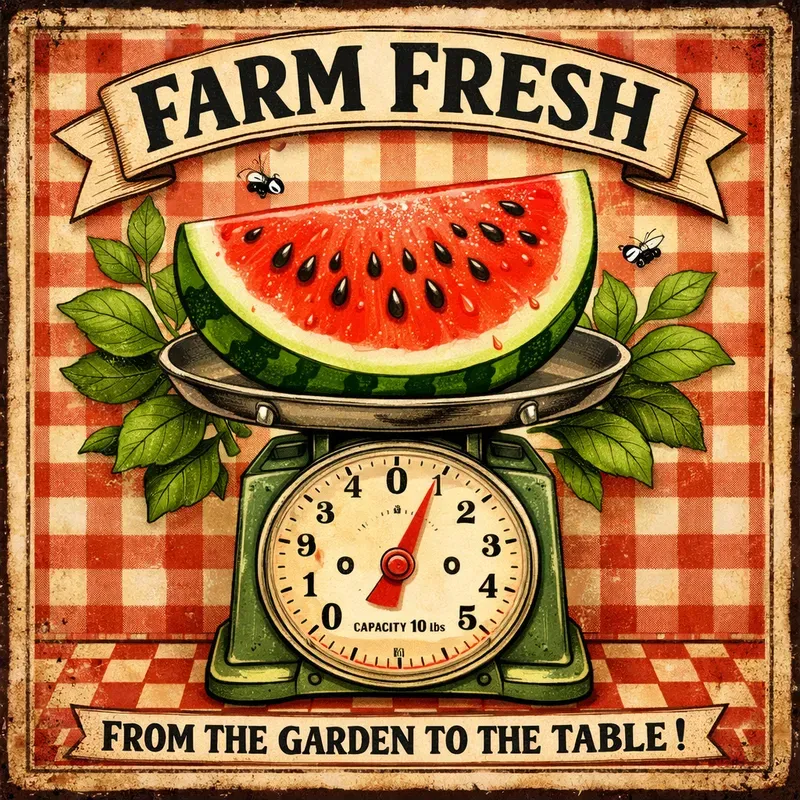 Vintage Farm Fruit Posters