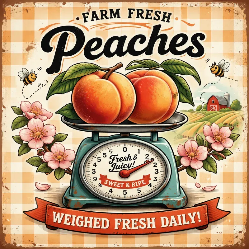 Vintage Farm Fruit Posters