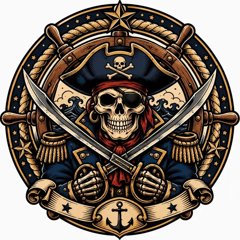 Create Bold Nautical Tattoo Logos