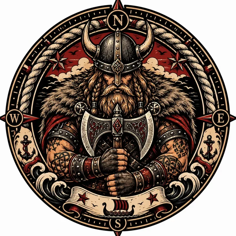 Create Bold Nautical Tattoo Logos