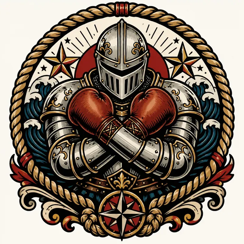 Create Bold Nautical Tattoo Logos