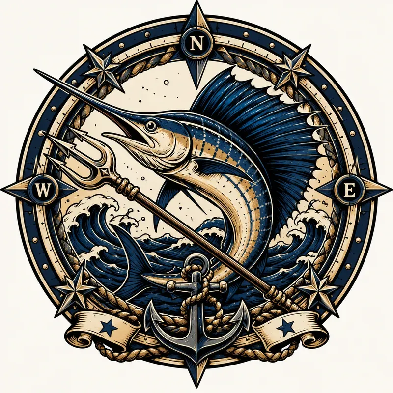 Create Bold Nautical Tattoo Logos