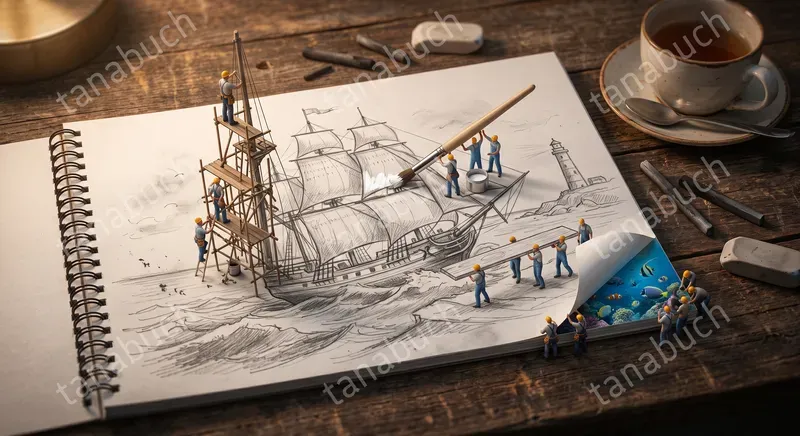 Little Workers In The Big Worlds Of Sketch
