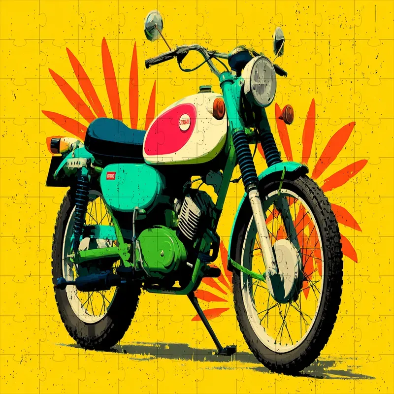 Riso Print Midcentury Mascot Art