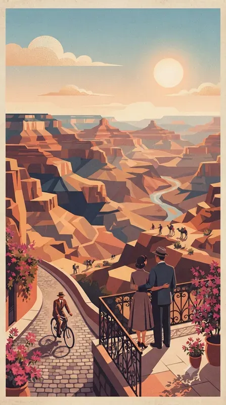 Vintage Travel Poster Style Generator