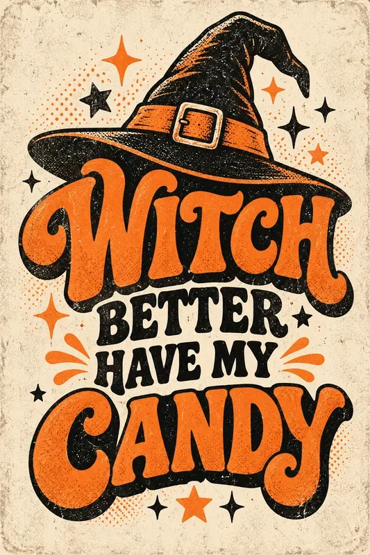 Gritty Retro Script Halloween Posters