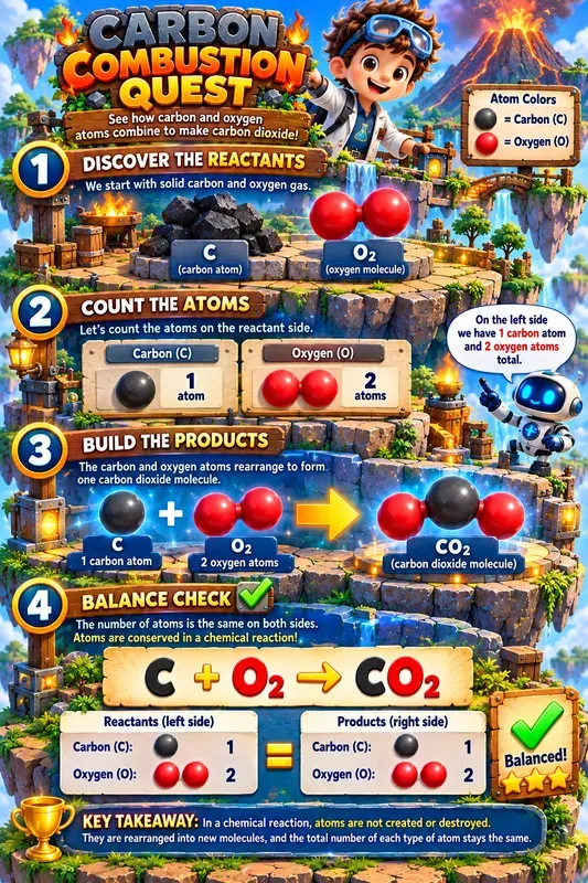 3D Chemical Equation Game Infographics