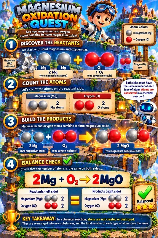 3D Chemical Equation Game Infographics