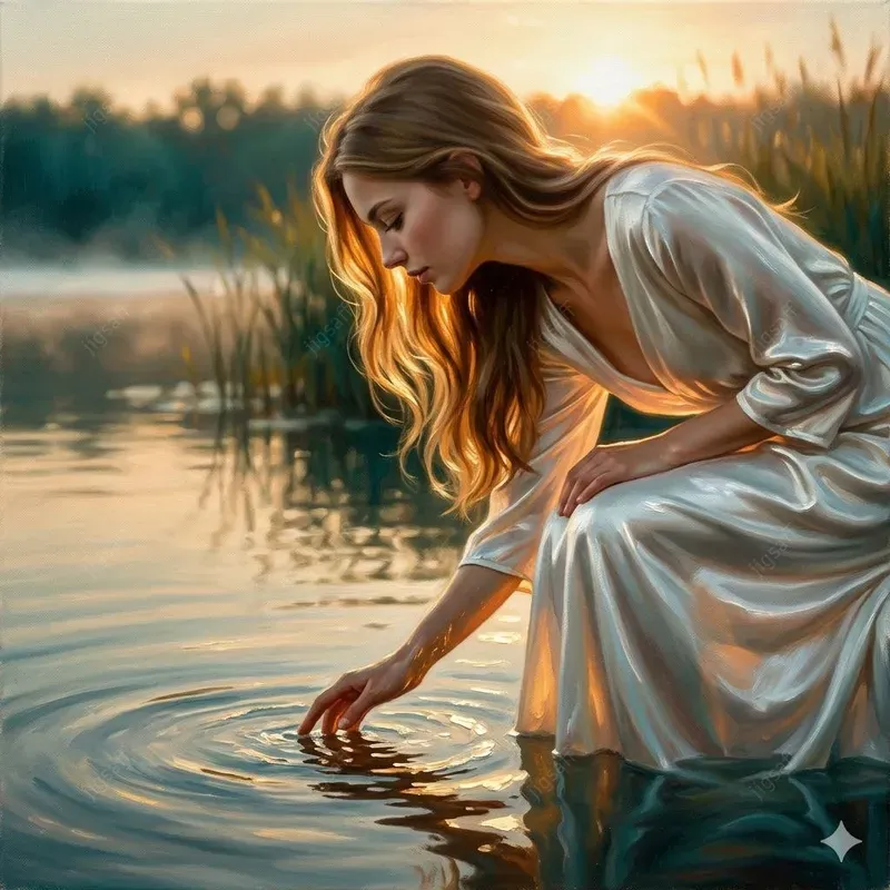 Ethereal Luminous Cinematic Oil Paintings