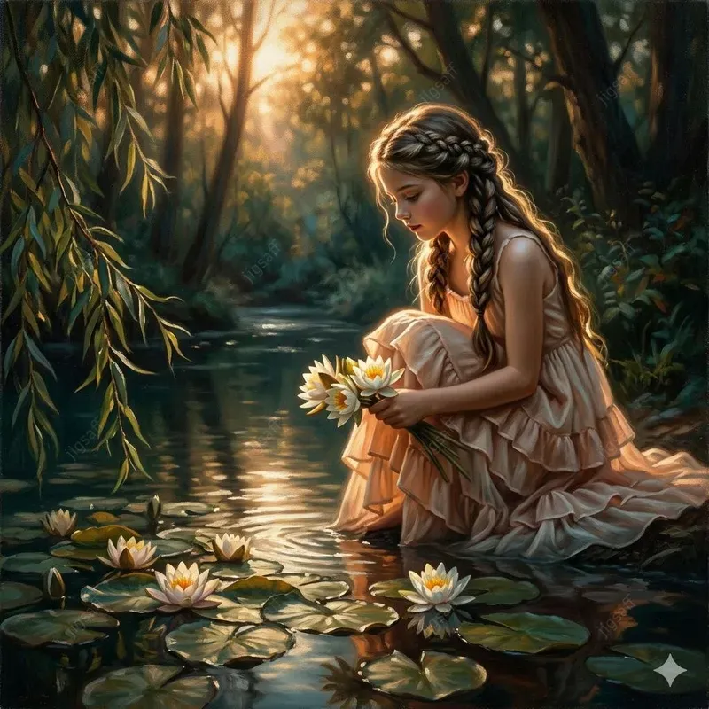 Ethereal Luminous Cinematic Oil Paintings