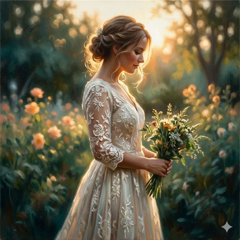 Ethereal Luminous Cinematic Oil Paintings