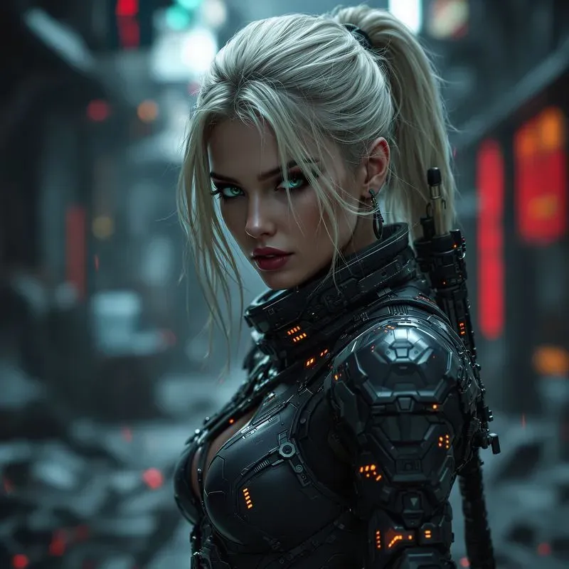 Cinematic Cyberpunk Scifi Characters