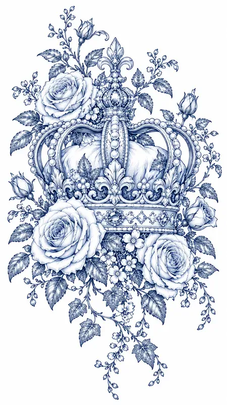 Blue Garden Royal Wedding Cliparts