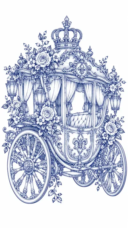 Blue Garden Royal Wedding Cliparts