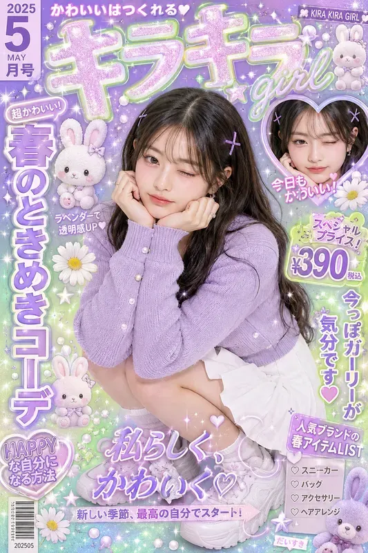 Y2k Kawaii Purikura Magazine Covers