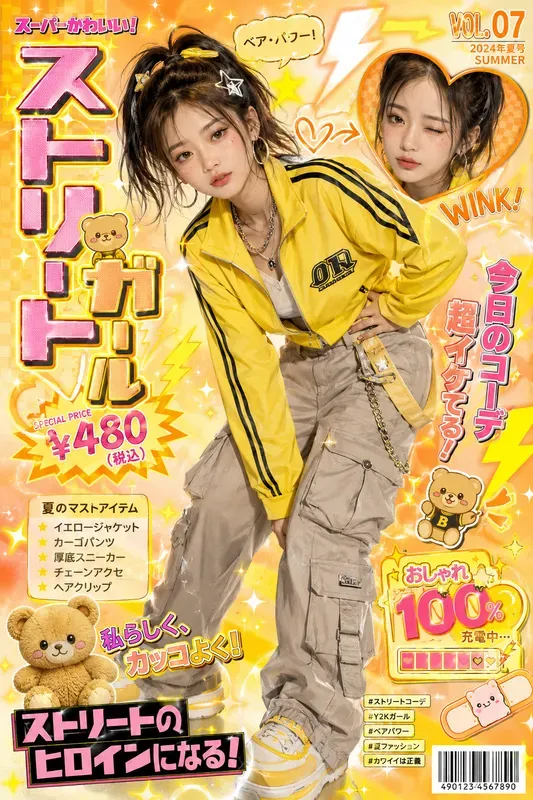 Y2k Kawaii Purikura Magazine Covers