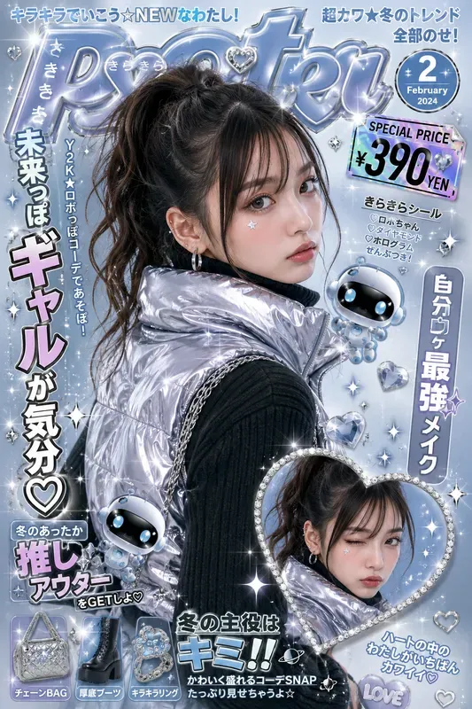 Y2k Kawaii Purikura Magazine Covers