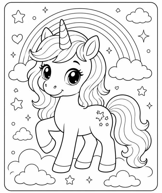 Fantasy Creature Coloring Book Pages