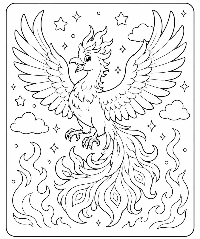 Fantasy Creature Coloring Book Pages