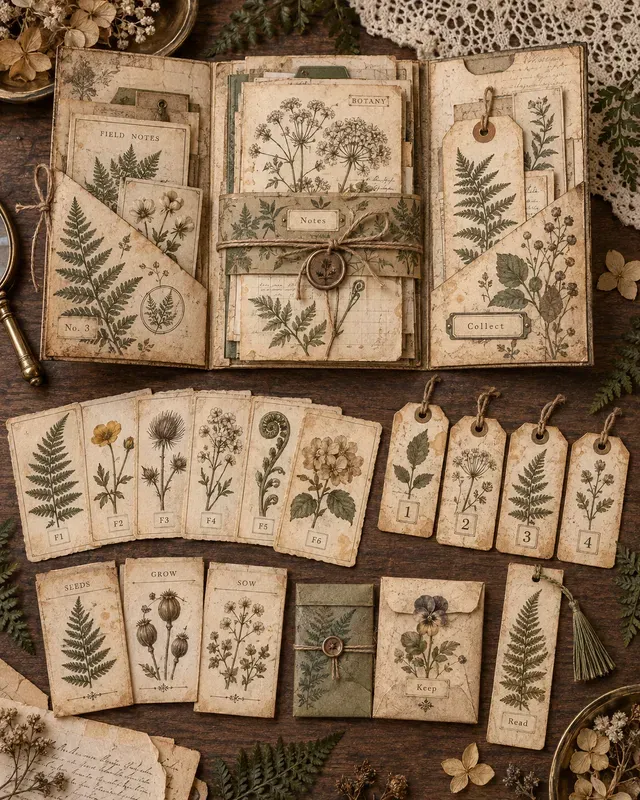 Junk Journal Printable Folios