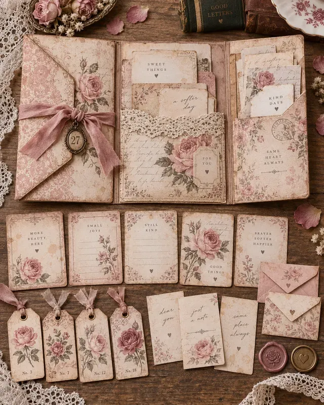 Junk Journal Printable Folios