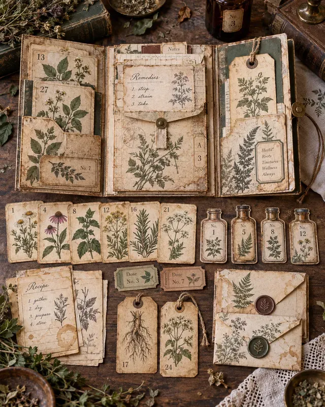 Junk Journal Printable Folios