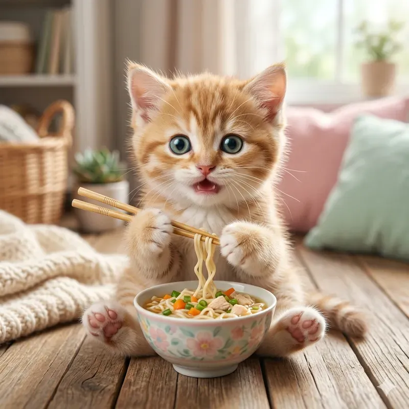 Cute Baby Animal Noodles