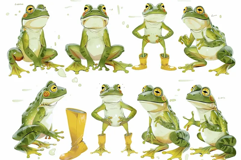 Storybook Character Pose Sheets