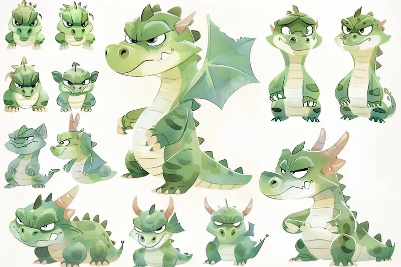 Storybook Character Pose Sheets