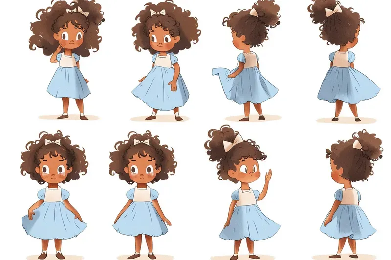 Storybook Character Pose Sheets