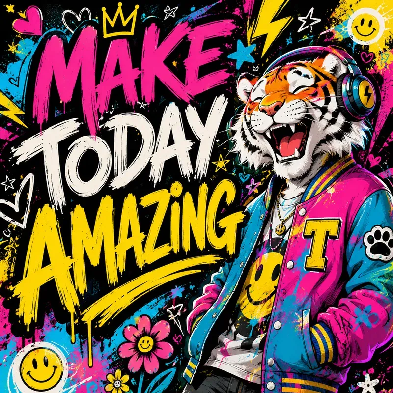 Neon Graffiti Motivation Posters