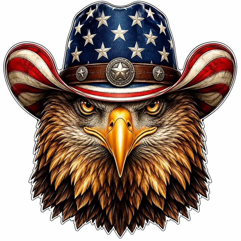Patriotic Bird Head Logo Generator